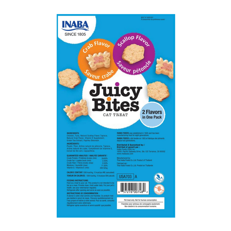 INABA Juicy Bites Scallop & Crab Flavor 33.6g 2nos.