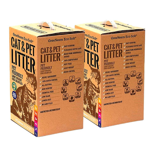 Eco Soft® Cat litter - 6 Litres 2 Packs