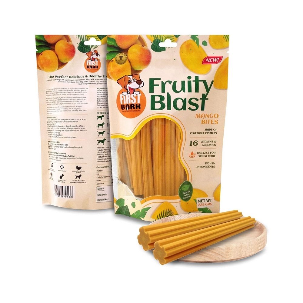 First Bark Fruity Blast Mango Bites Dog Treats