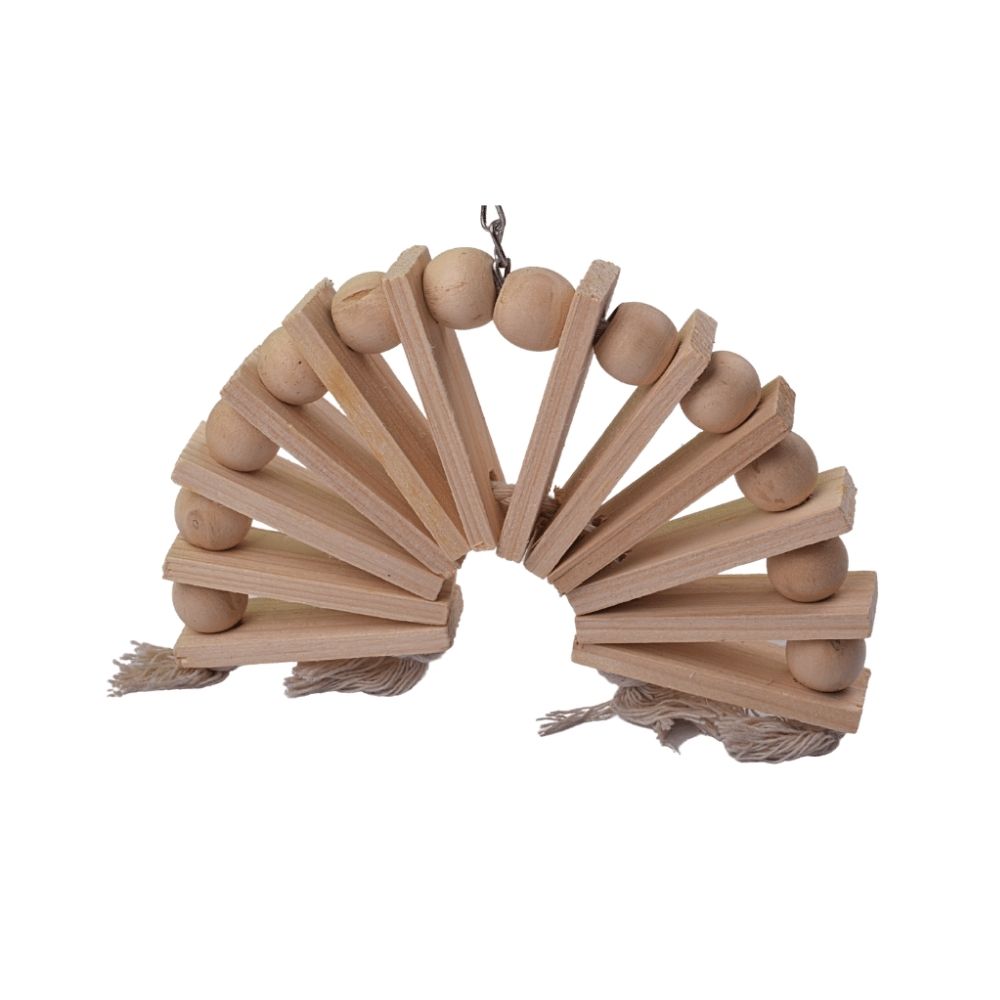 'Swing The Way" Wood Bird Toy For All Birds