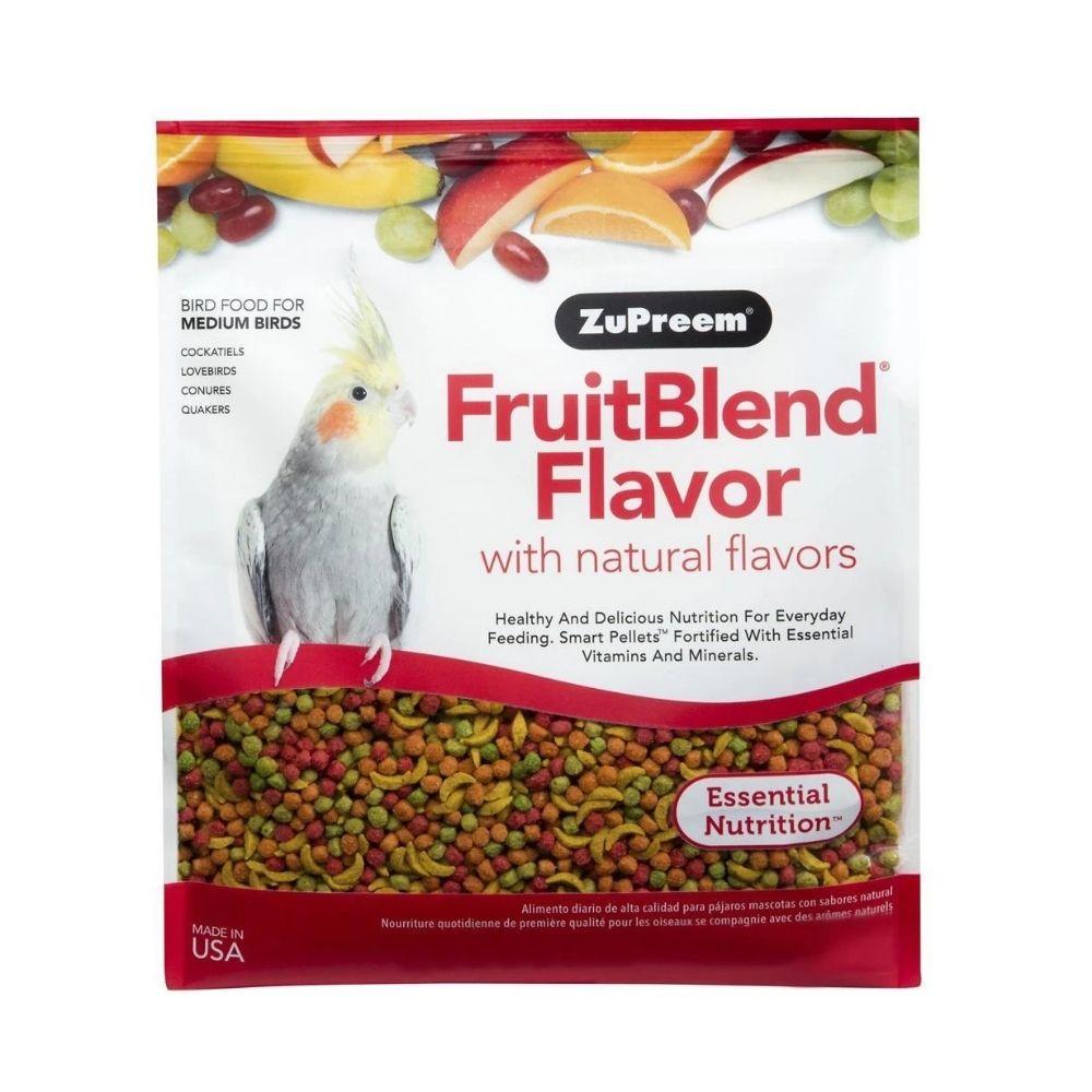 Zupreem Fruit Blend With Natural Blend Bird Food For Medium Sized Birds