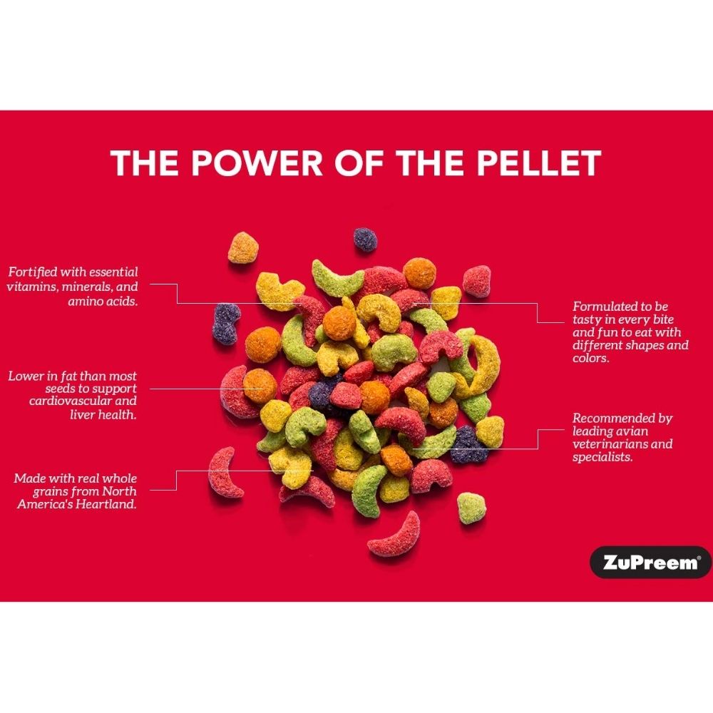 Zupreem Fruit Blend With Natural Blend Bird Food For Medium Sized Birds