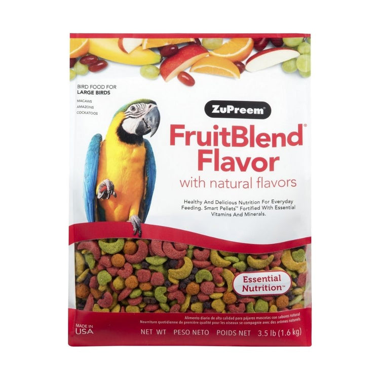 Zupreem Fruit Blend With Natural Blend Bird Food For Large Birds