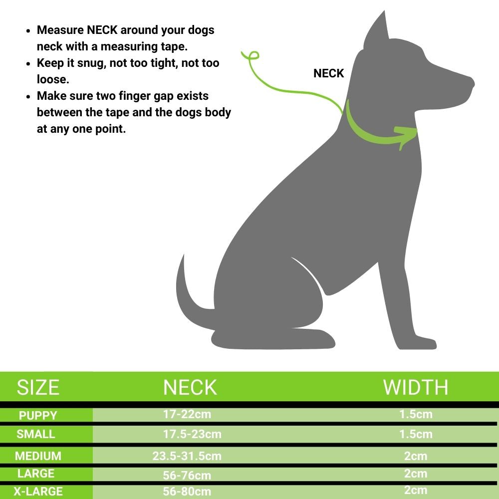 Poochles Poly Dual Shade Adjustable Dog Collar