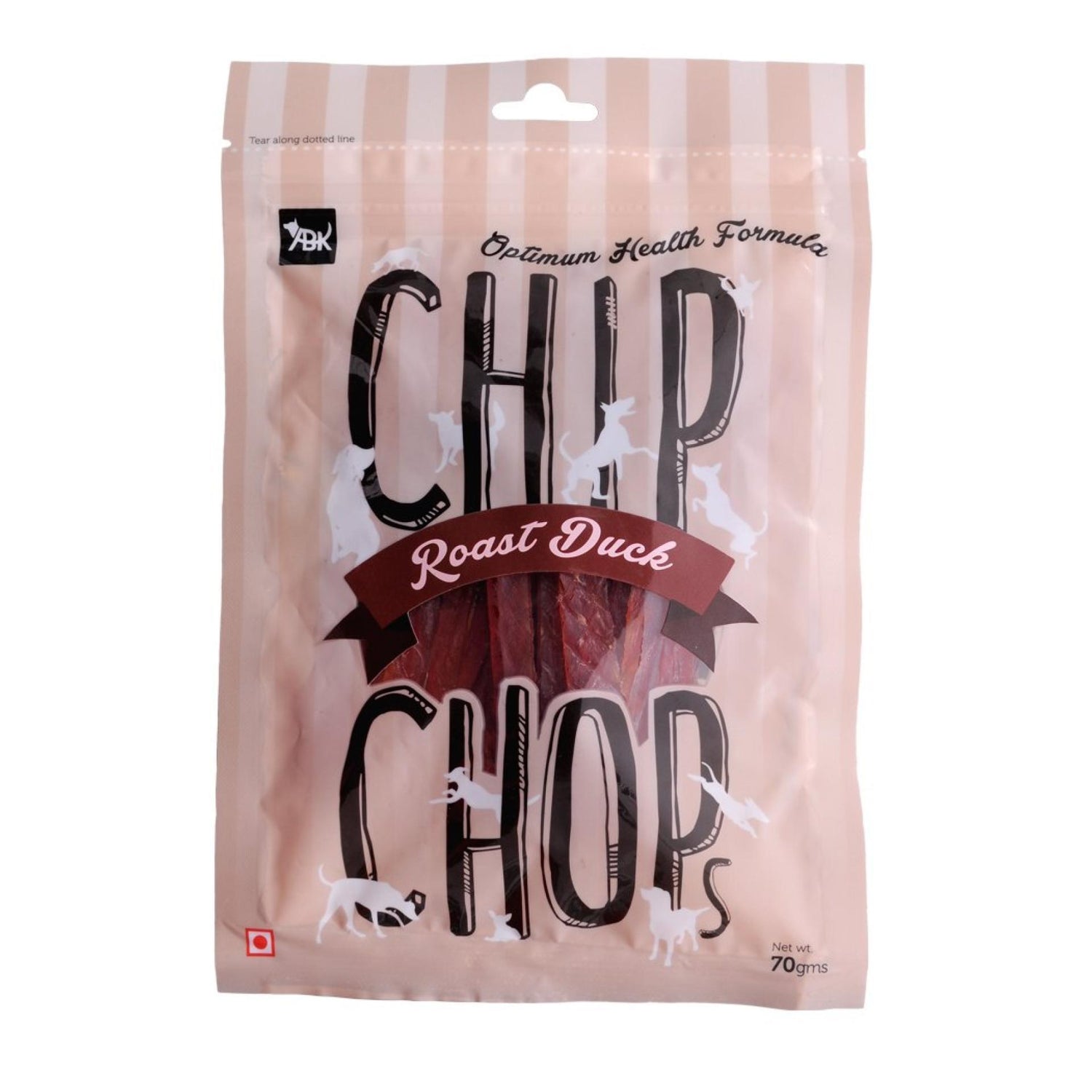 Chip Chops Roast Duck Slice Dog Chew Treats x2Nos