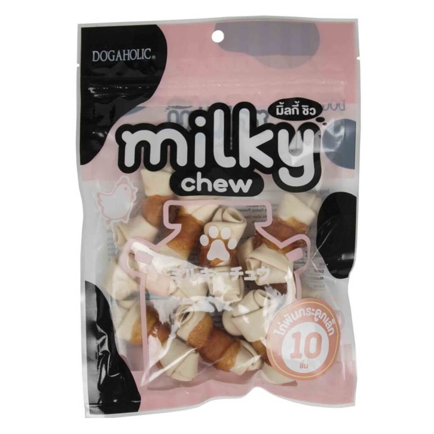 Dogaholic Milky Chew Chicken Bone Chew Treat-10 Pieces