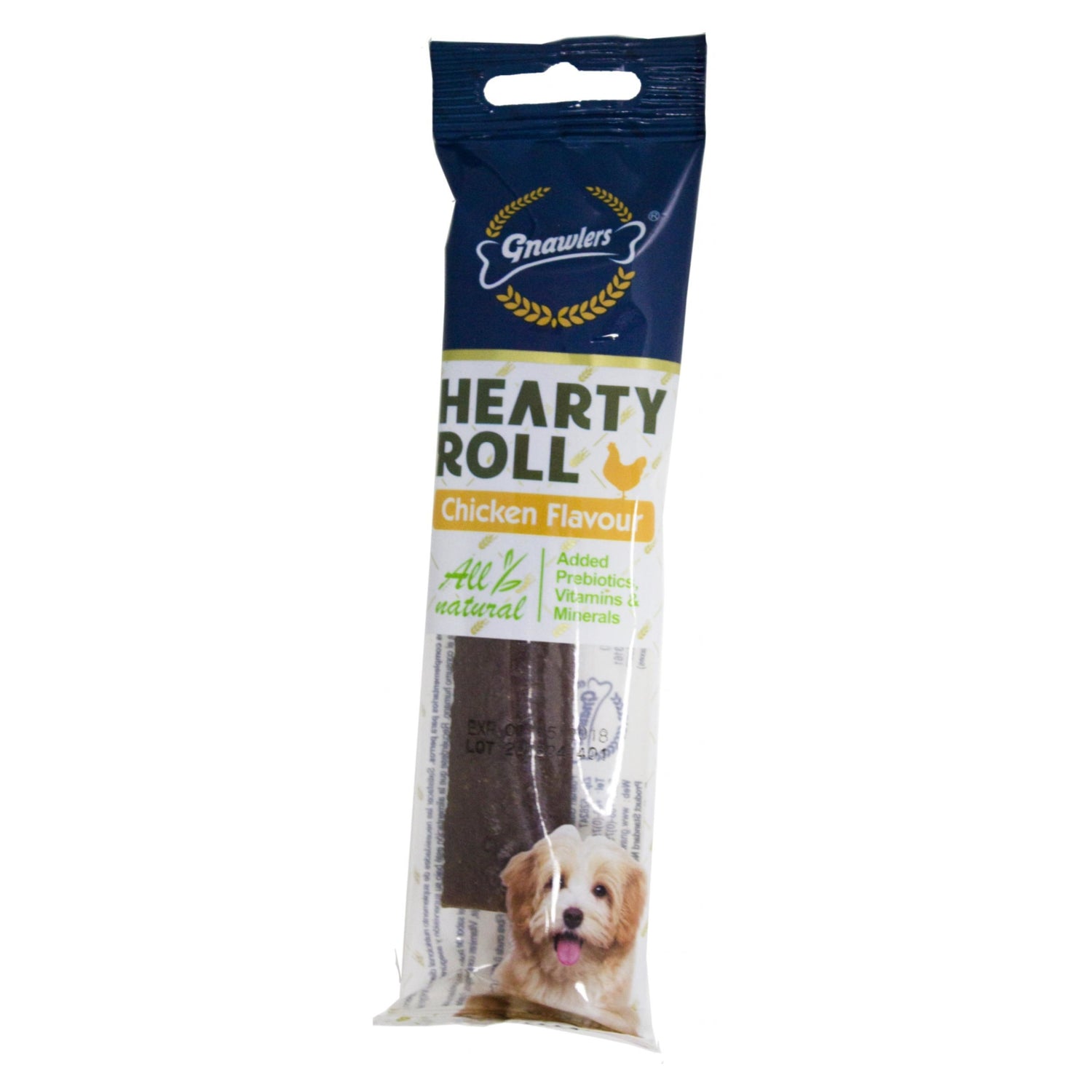 Gnawlers Hearty Roll Chicken Puppy And Dog Chew Treat x 3 nos