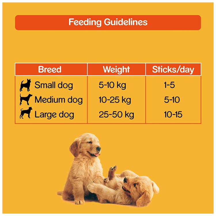 Pedigree Care and Treats Adult Meat Jerky Stix Smoked Salmon Chew Treats 60gm x 2no's