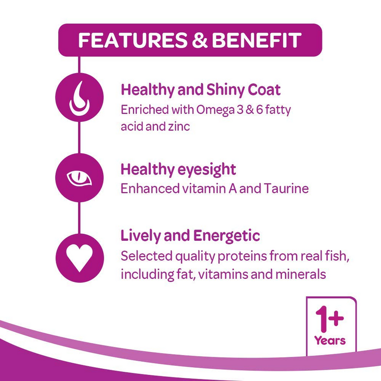 Whiskas Adult Ocean Fish 1+ Adult