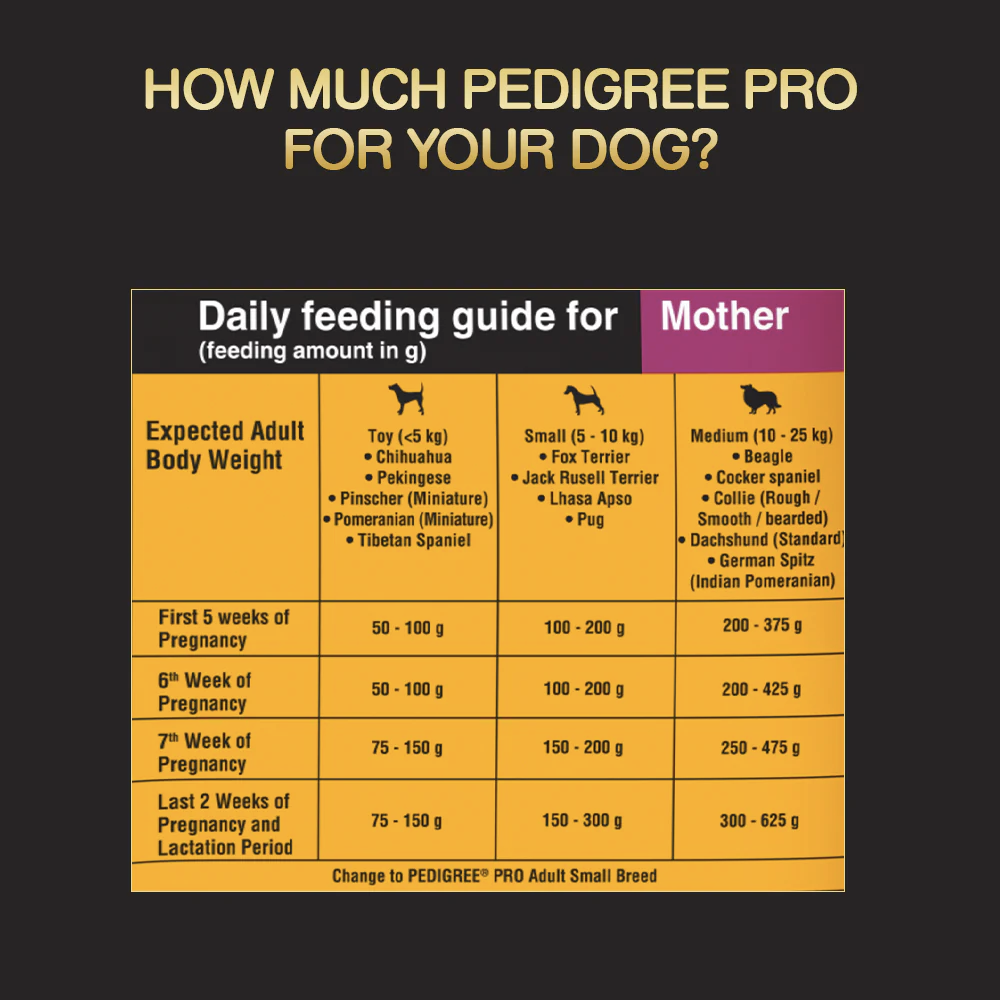 Pedigree PRO Mother & Puppy Starter Small Breed Dog Dry Food