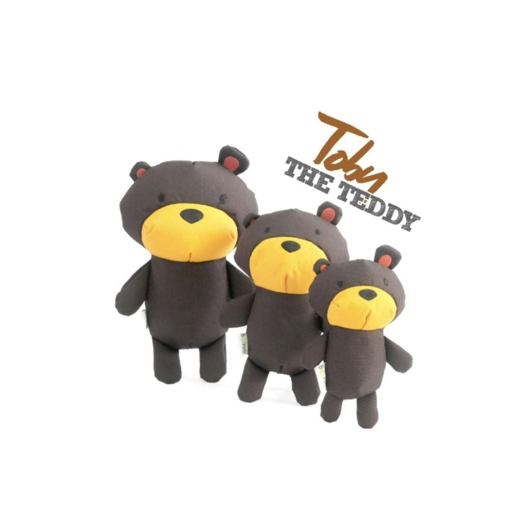 "Toby the Teddy" Plush Dog Toy For Puppies And Gentle Chewers